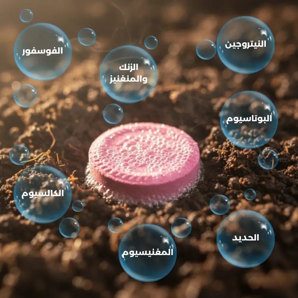 أقراص تغذية النباتات —  تقوّي الجذور • تسرّع النمو • تزيد الإزهار