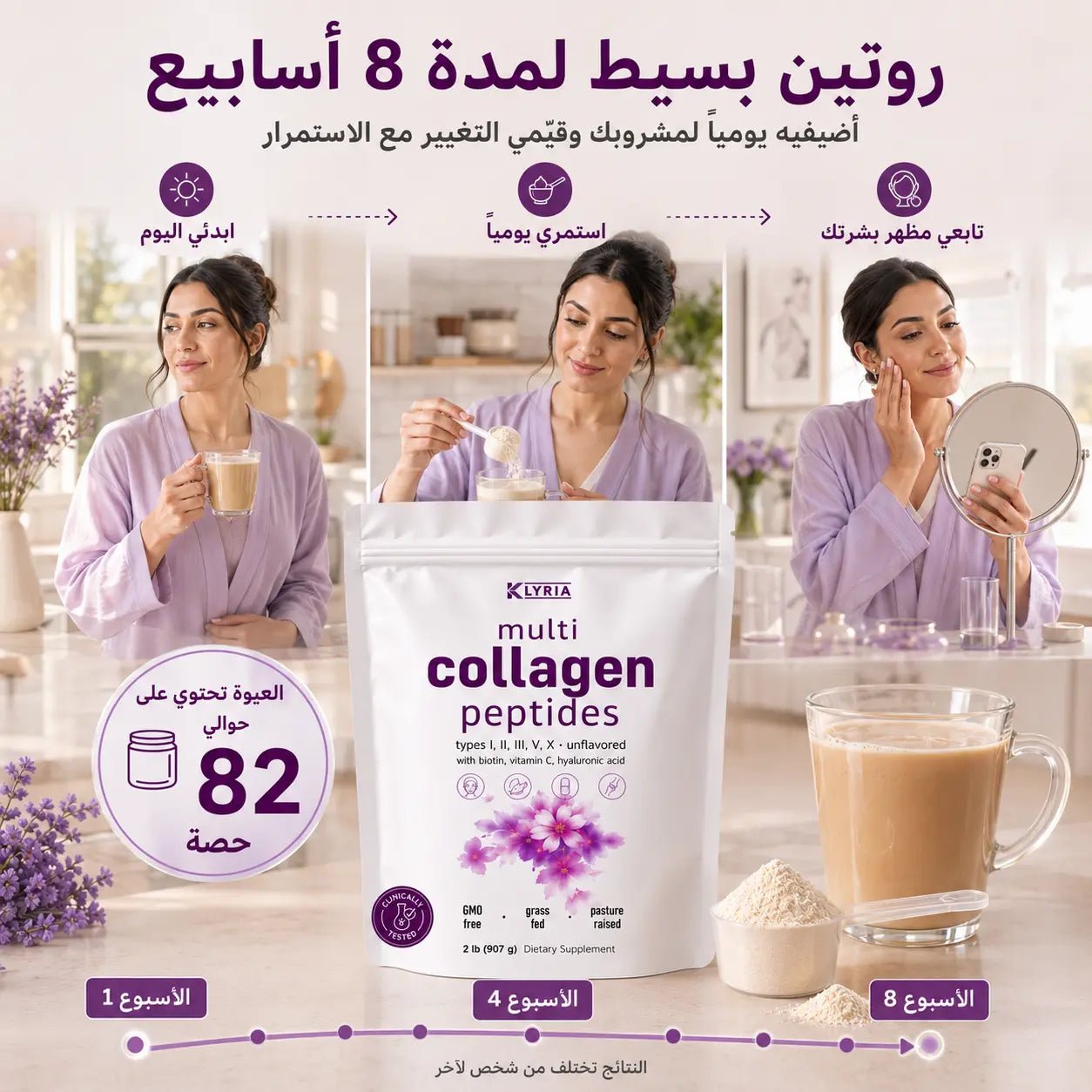 كولاجين متعدد الأنواع لنضارة البشرة – 907 جم