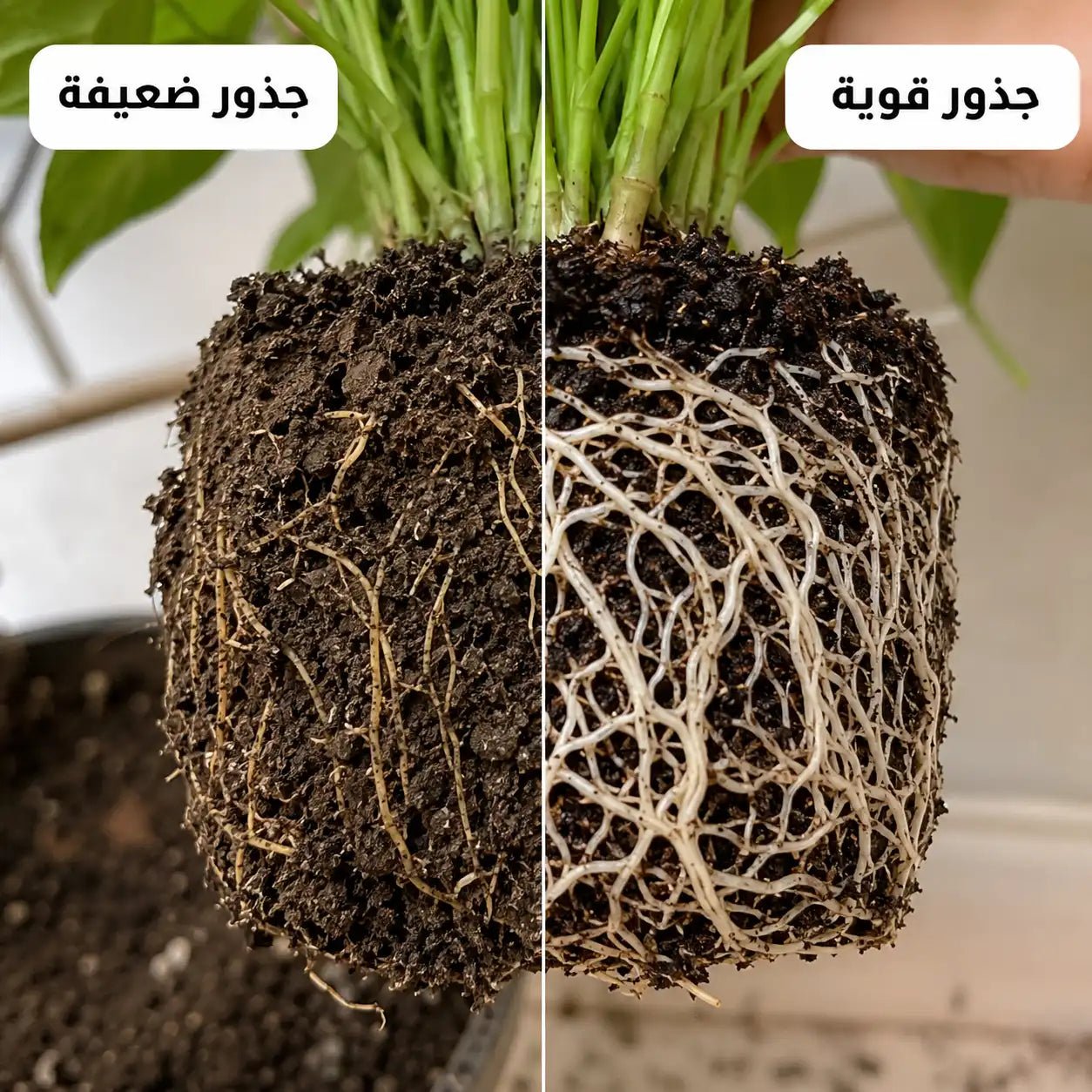 أقراص تغذية النباتات —  تقوّي الجذور • تسرّع النمو • تزيد الإزهار